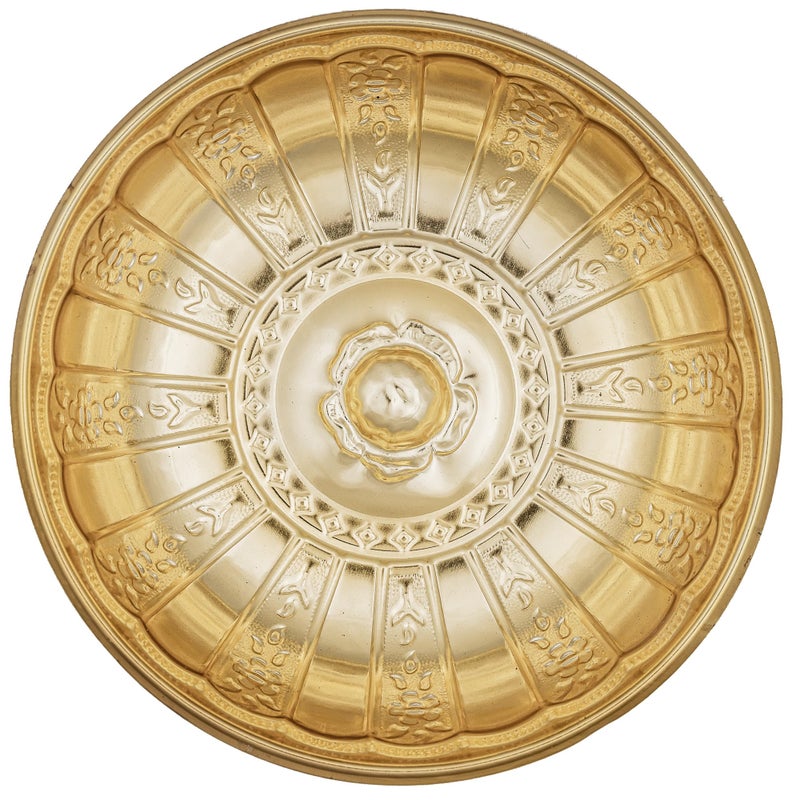 Alisveristime 1.06 Qt Turkish Hammam Bath Bowl, Traditional Metal Construction, Diameter 7.87", Height 2.36" - Multiple Colors Available (Gold) - Image 4